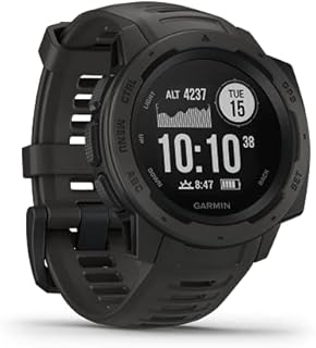 Garmin Instinct - wasserdichte GPS-Smartwatch mit Sport-/Fitnessfunktionen. Herzfrequenzmessung, Fitness Tracker und Smartphone Benachrichtigungen. Viele Modelle zur Auswahl (Generalüberholt)