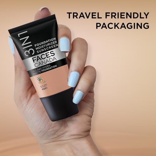 FACESCANADA Medium Rose Glow Kit | Rose Gold Strobe Cream (30ml) + Rose Ivory All Day Hydra Matte Mini Foundation (18ml) | Makeup Kit For Women (Combo Pack of 2)