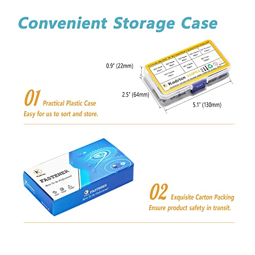 660 Pcs M2 Screw Assortment,M2*4Mm/6Mm/8Mm/10Mm/12Mm/16Mm,12.9 Grade Alloy Steel, Metric Hex Socket Head Cap Screws Nuts Washers Kit, Black Zinc Plated Anti Rust Upgrade #TOP4