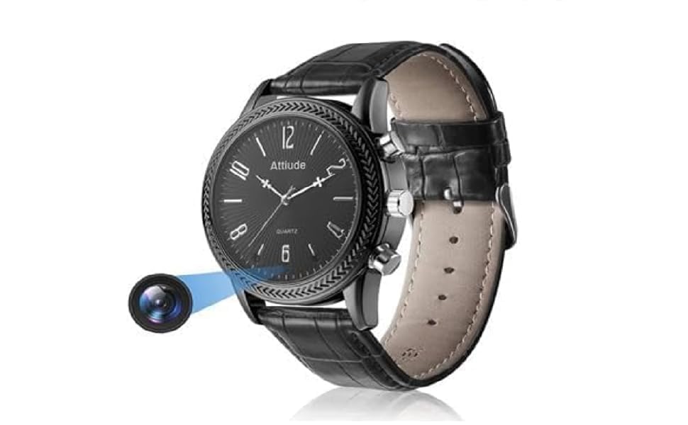 FREDI HD PLUS 1080p Video Recording Wrist Watch Camera | 32 GB Inbuilt Memory | Rechargeable Battery | Water-Resistant Design | Audio & Video Recording | USB Playback | Professional Analog Look