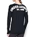 Under Armour Women's Favorite Word Mark Long Sleeve, Black/White, Small