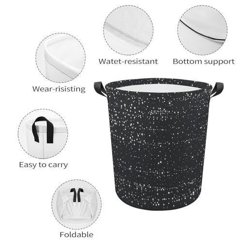 Grand panier à linge imperméable noir de qualité supérieure