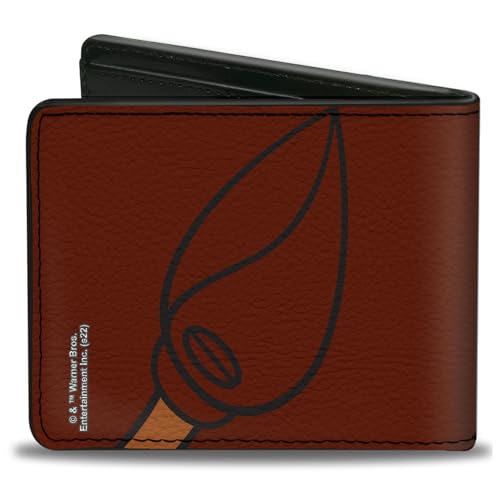 Buckle-Down Warner Bros. Animation Wallet, Bifold, The Powerpuff Girls HIM Face Close Up Red, Vegan Leather2