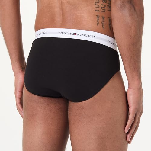 Tommy Hilfiger Premium Essentials Slip aus Stretch-Baumwolle, 3er-Pack, Marineblau mit Olive Night/Peacoat/Glacier Grey… – Ansicht 4