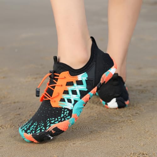 Water Shoes Men Women Adult Quick-Dry Aqua Sock Barefoot for Beach Swim River Pool Lake Hiking Kayaking Surfing Shoes Non-Slip Design3