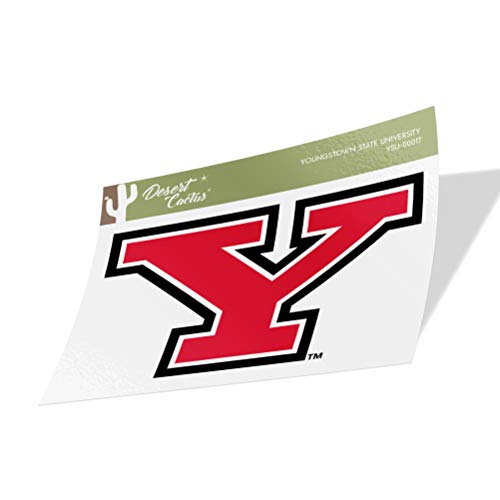 Desert Cactus Youngstown State University Sticker YSU Penguins Vinyl Decal Laptop Water Bottle Car Scrapbook (IND 00017)