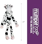 Multipet's Swingin Slevin XXL Oversized 30-Inch Spotted Cow Plush Dog Toy