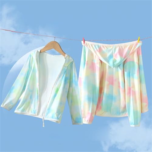 Girls UPF50+ Athletic Jacket with Hood Sun Protection Long Sleeve Hiking Shirts Lightweight Cooling Outwear3