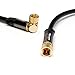 Produktbild MutecPower 1m SAT F-Typ Stecker auf Stecker 90° gewinkelt Koaxialkabel Satellite Coaxial Digital Audio Video Kabel - 1 Meter L-Form