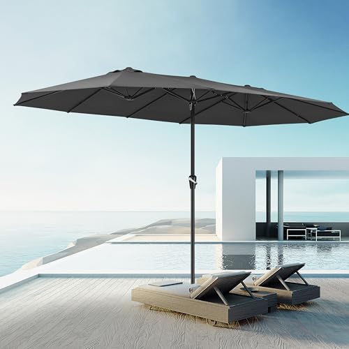 Kingsleeve® Sonnenschirm 460x270 cm UV Schutz 80+ Stabil Garten Terrasse