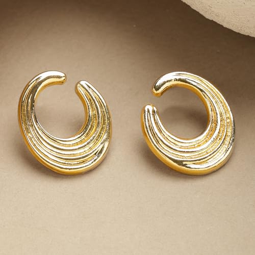 Image of Rubans Earrings Unique Design & Shapes Stylish Trendy Jewellery Gift for Women & Girls
