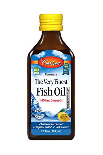 Preisvergleich Produktbild Carlson Labs Feinste Fischöl, Natur Zitrone - 200 ml