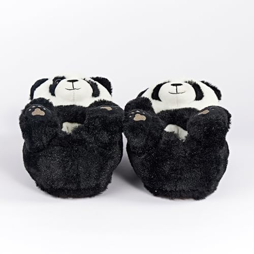 Image of Kids Animal Slippers, Soft Fuzzy Cozy House Shoes