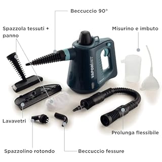 Ariete 4137 Vaporì Jet, Pistola a Vapore, Vapore pronto in 3 minuti, Pressione 3.5 bar, Kit di accessori in dotazione
