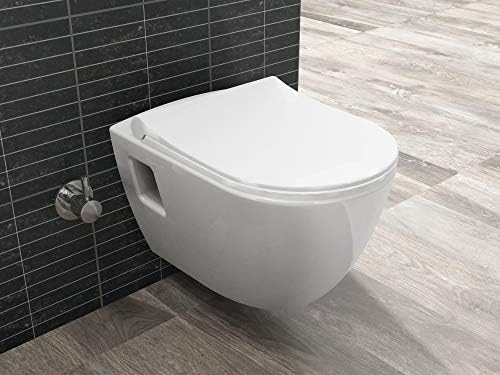Aqua Bagno Dusch-WC mt Softclose WC-Stz Tefspül-WC spülrandloses WC