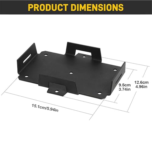 Bandeja para batería de moto anticaídas que evita derrames con correa ajustable 2
