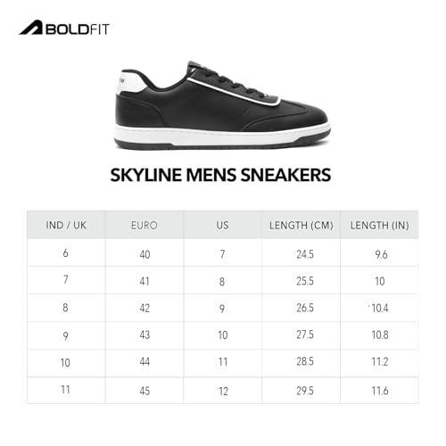 Image of Boldfit Shoes for Man Stylish Sneakers for Man Comfortable Shoes for Men Casual Lace Up Sneakers for Men Lightweight Casual Sneaker Shoe for Boys