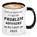 Maustic Retirement Gifts for Men Women 2026, Not My Problem Anymore Funny Retirement Mug 11 Oz, Retired Gifts for Coworker, Friend, Boss, Teacher, Farewell Goodbye Leaving Gift for Retiree