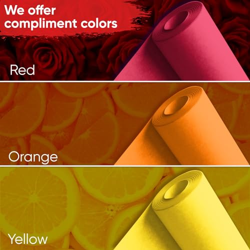 Paclord USA Made 36" x 1200" Yellow Kraft Paper Roll, 45 lbs Thickness, American Quality Colored Kraft Paper for School, Poster Arts, Crafts, Bulletin Board - Odorless, Non-Toxic, Safe for Kids by Paclord - Image 6