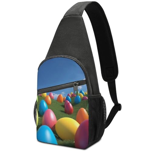 Blue Sky Colorful Eggs mochila de bandolera urbana miniatura 1