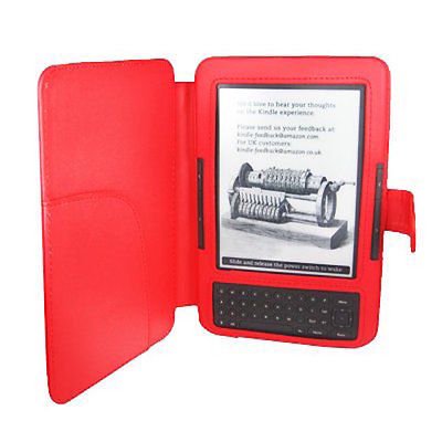 Red PU Leather Case Cover for Reader Amazon Kindle 3 3G Wi-Fi 3rd Generation NEW Red PU Leather Case Cover for Reader Amazon Kindle 3 3G Wi-Fi 3rd Generation NEW