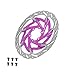 FytStycale Bike Disc Brake Rotor Braking 160mm Heat Dissipation Lightweight Repair Parts Bicycle Rotor for Cycling Road Bike Sports, Purple