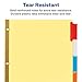 Avery Binder Dividers - 5-Tab Insertable Multicolor Big Tabs for Binders, 48 Sets of Dividers (11109)