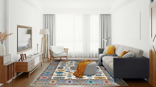 EORC Wool Kazak Rug 9' x 12' Ivory/Gray