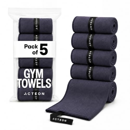 Acteon Microfiber Gym Towels 5 Pack