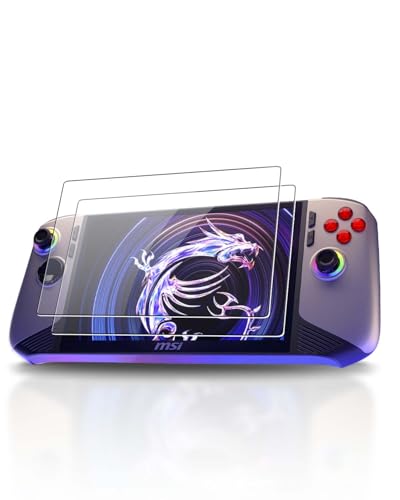 �y2���Z�b�g�zFor MSI Claw 8 AI+ A2VM �����K���X�t�B���� 8�C���` �K�C�h�g�t�� 2025�N���� YAJOJO �ی�t�B���� �����ߗ� ���� 2.5D �C�A�[�� ��U�h�~ �d�x9H �^�b�` �K���X �t�B����