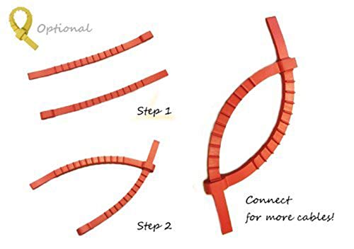 Ut Wire Q Knot Pro Reusable Cable Ties, Assorted, Set Of 50 (2X 25 Packs) #TOP3