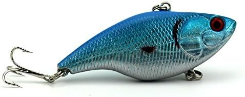 Miniatura 5 de 4PCS Sinking Rattling Wiggler VIB Lipless Crankbaits Hard Fishing Señuelos Wobbler para lubina y trucha 7.5cm2.95"0.51 oz