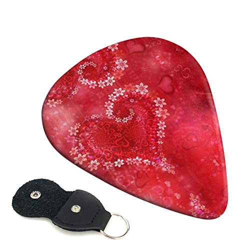 Heart Flower Lot de 6 médiators pour guitare acoustique, guitare électrique, basse, ukulélé – fins, moyens et épais. - Les Beatles, Paul McCartney, John Lennon, RIngo Starr, George Harrison Heart Flower Lot de 6 médiators pour guitare acoustique, guitare électrique, basse, ukulélé – fins, moyens et épais.