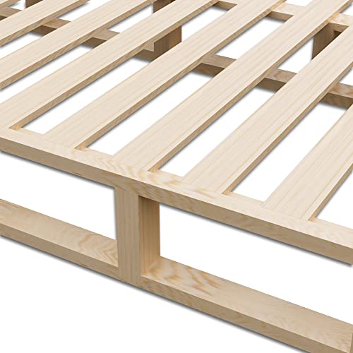 Spring Coil, 4.5-Inch Sturdy Box Spring For Mattress Support-Durable And Easy To Assemble Natural Wood Foundation For Queen, White #TOP3