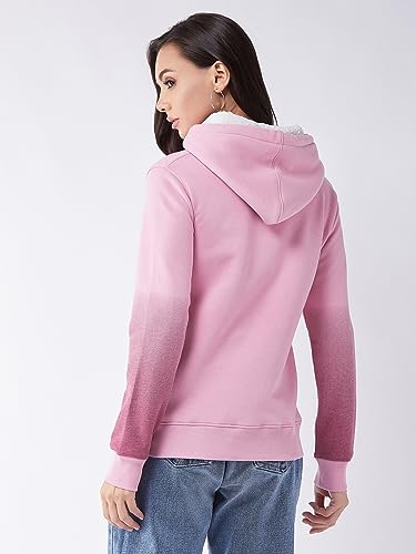 Image of Modeve Women Printed Hooded Sweatshirt for Winter