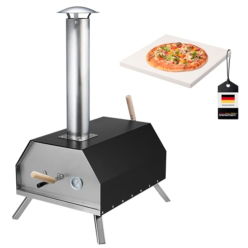 Set Servizio Pizza 3 Pezzi Bremermann – Tagliere In Bambù, Rotella E Pala In Acciaio