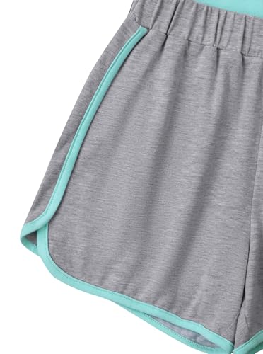 Image of Girl's 2 Piece Outfits Cute Summer T-Shirt and Graphic Shorts Clothing Sets