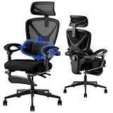 FLEXISPOT OC4 Silla Oficina,Silla Ergonómica Escritorio con Reposapiés
