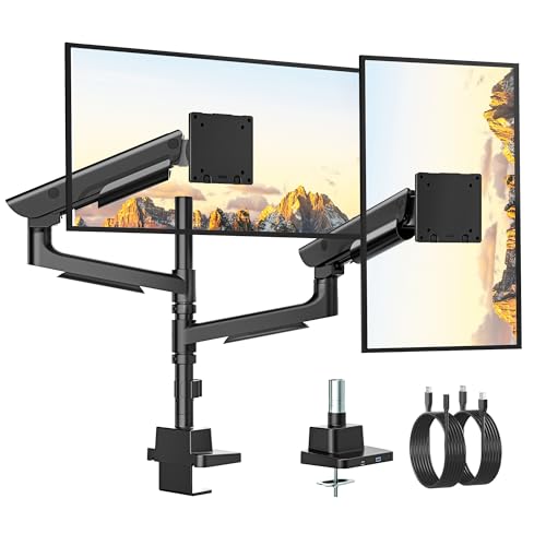 monTEK Sleek Aluminum Monitor Arm for 17–57” Ultrawide Screens up