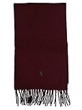  Ralph Lauren Mod. 449775966 Schal Fransen Zweifarbiger Unisex Burgunder - Blau