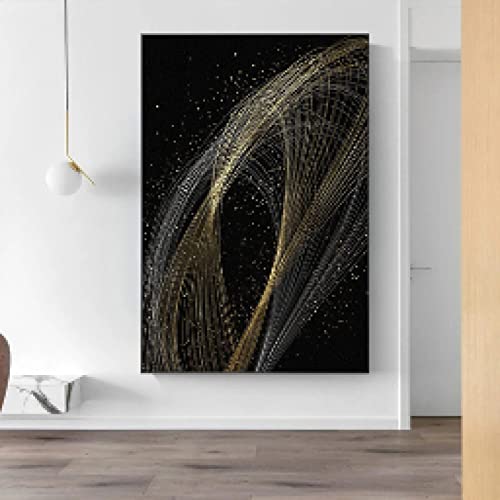Décoration murale salon tableau abstrait 80x100cm sans cadre - 3