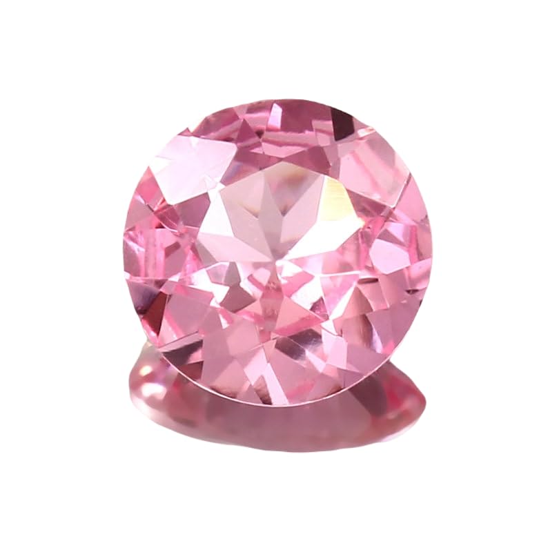 Morganite ronde 8 mm naturelle pour créer votre propre bague en gemme