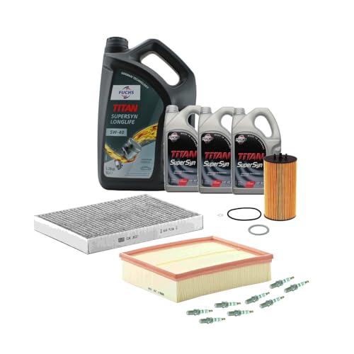 Aceite Motor 5W-40 Kit Filtro y Bujías Newparts