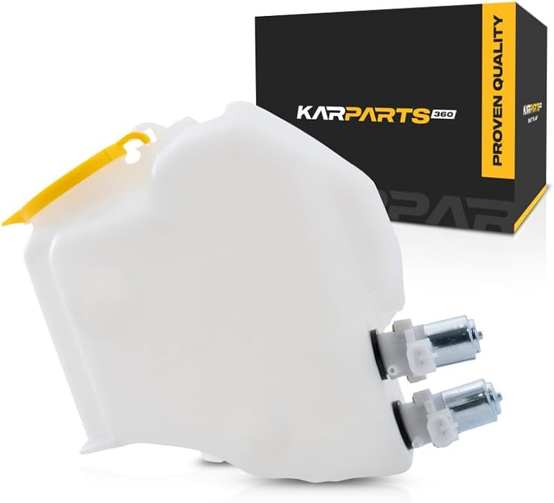 Reservatório do lavador de para-brisa KarParts360 para Jeep Wrangler TJ 2003 a 2006 – Tipo com bomba dupla e tampa