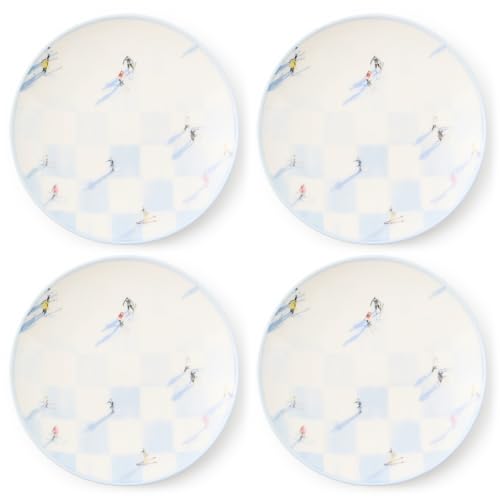 MACKENZIE-CHILDS Gray Malin 4-Piece Stoneware Plates, 5.5
