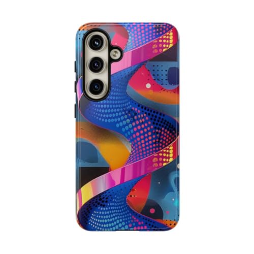 Coque Samsung S24 géométrique bleue pour affirmer votre style au bureau comme en soirée