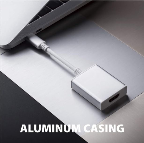 Image of USB HUB USB C to HDMI Adapter, Aluminum Portable USB C Adapter, Supports 1080P 60Hz & 4K 30Hz, for MaKBook Pro, MaKBook Air, Pixelbook, XPPS, GalaxXy, and More (USB C to HDMI Adapter HUB)