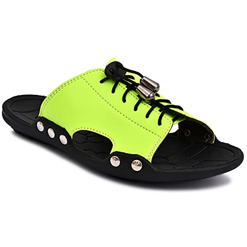 BRAWO Mens Synthetic Green Casual Slipper 7 UK (B09FM128GF) Amazon Price History, Amazon Price Tracker