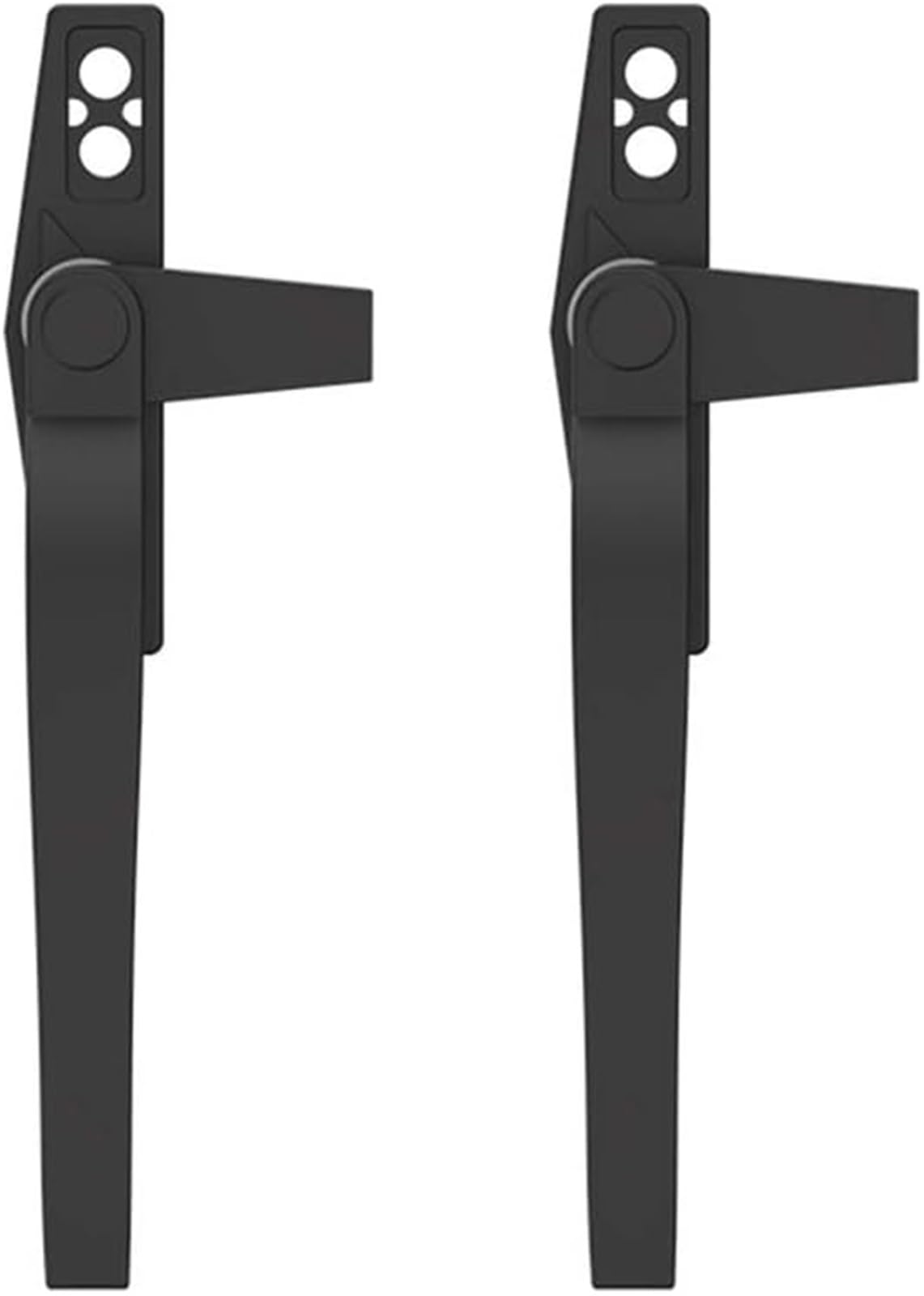 Eyrmqwjpc Black Upvc Window Handle ， Aluminum Alloy Casement Door Window Lock Handle Pack Of 2 Multicolor(Black)