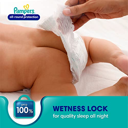 Image of Pampers All round Protection Pants, Medium size baby diapers (MD) 22 Count, Anti Rash diapers, Lotion with Aloe Vera (Pack of 4)